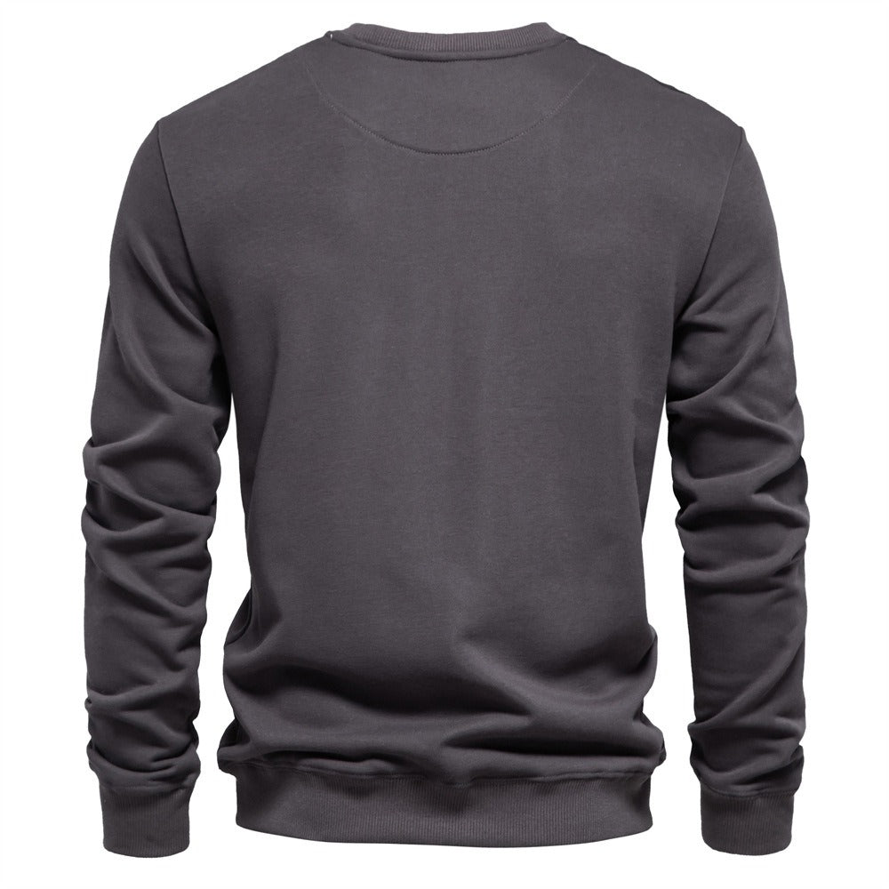 Solid Crewneck Sweatshirt