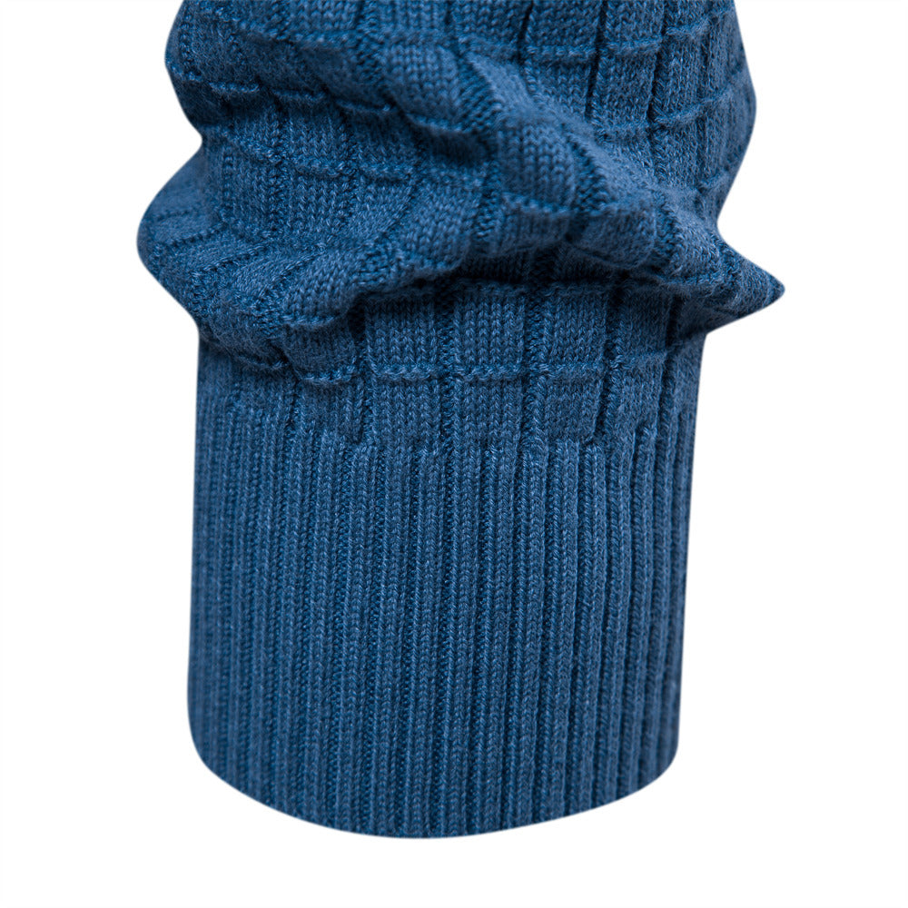 Men’s Waffle Knit Crew Neck Sweater