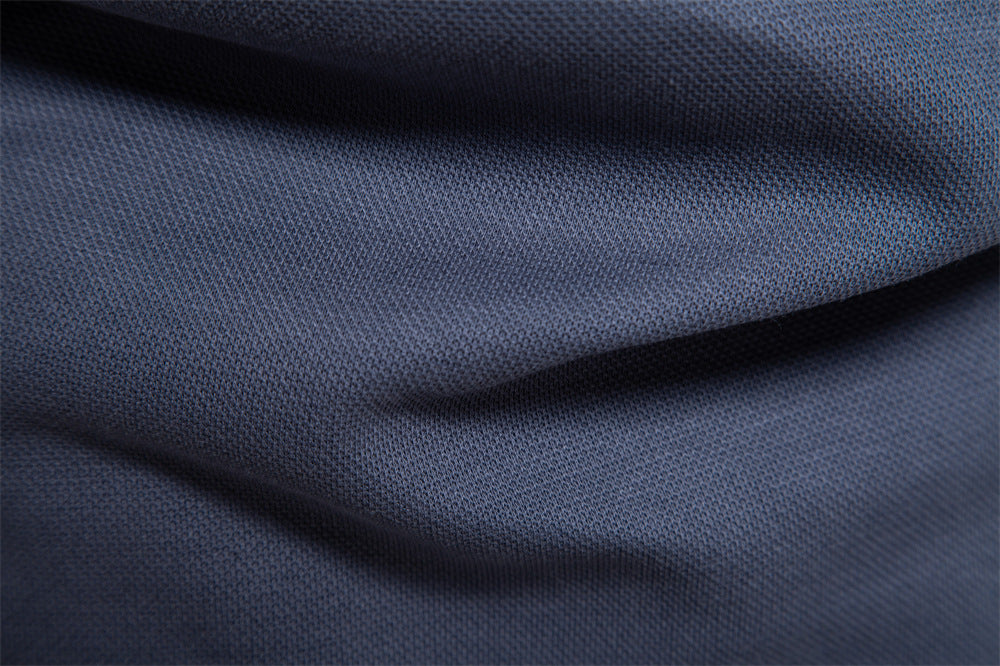 Solid Long Sleeve Polo Shirt