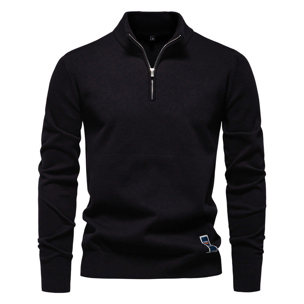 Classic Half-Zip Knit Sweater
