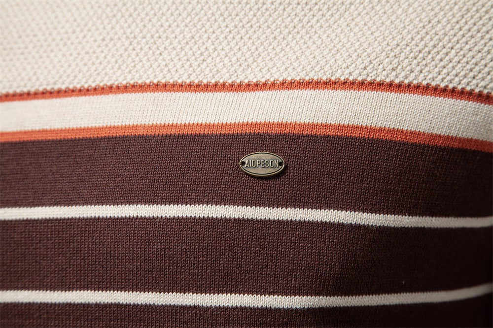 Classic Striped Crewneck Knit Sweater