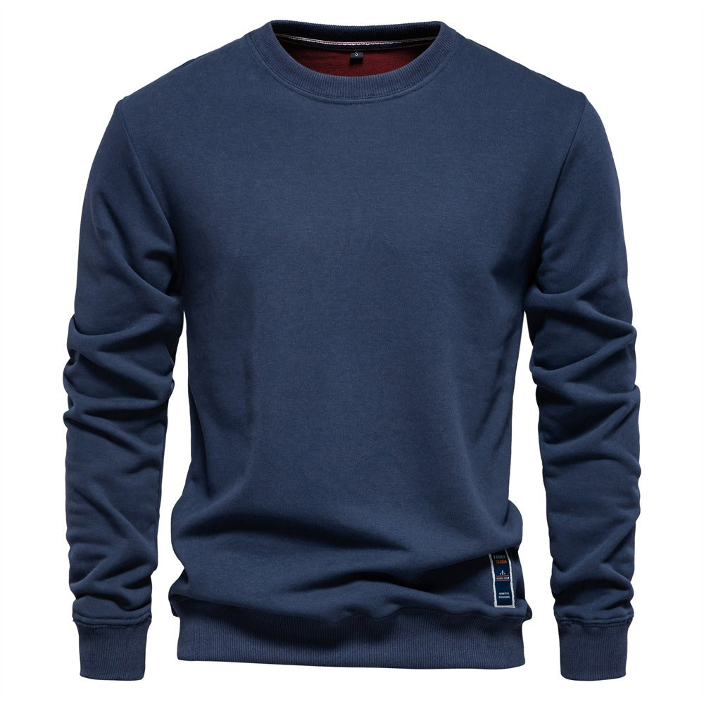 Solid Crewneck Sweatshirt