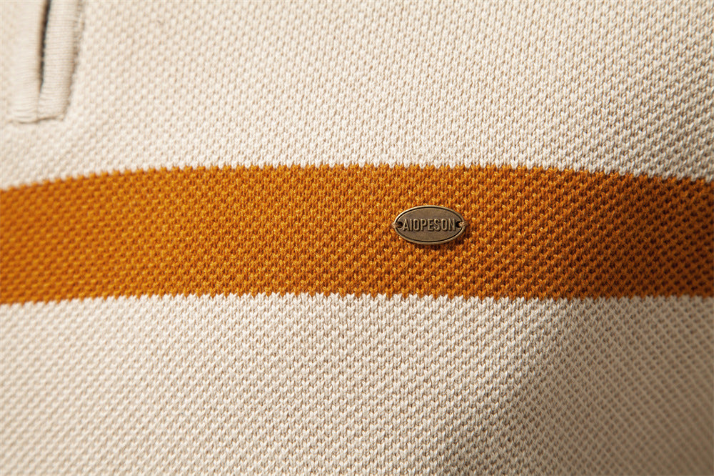 Classic Colorblock Half-Zip Sweater