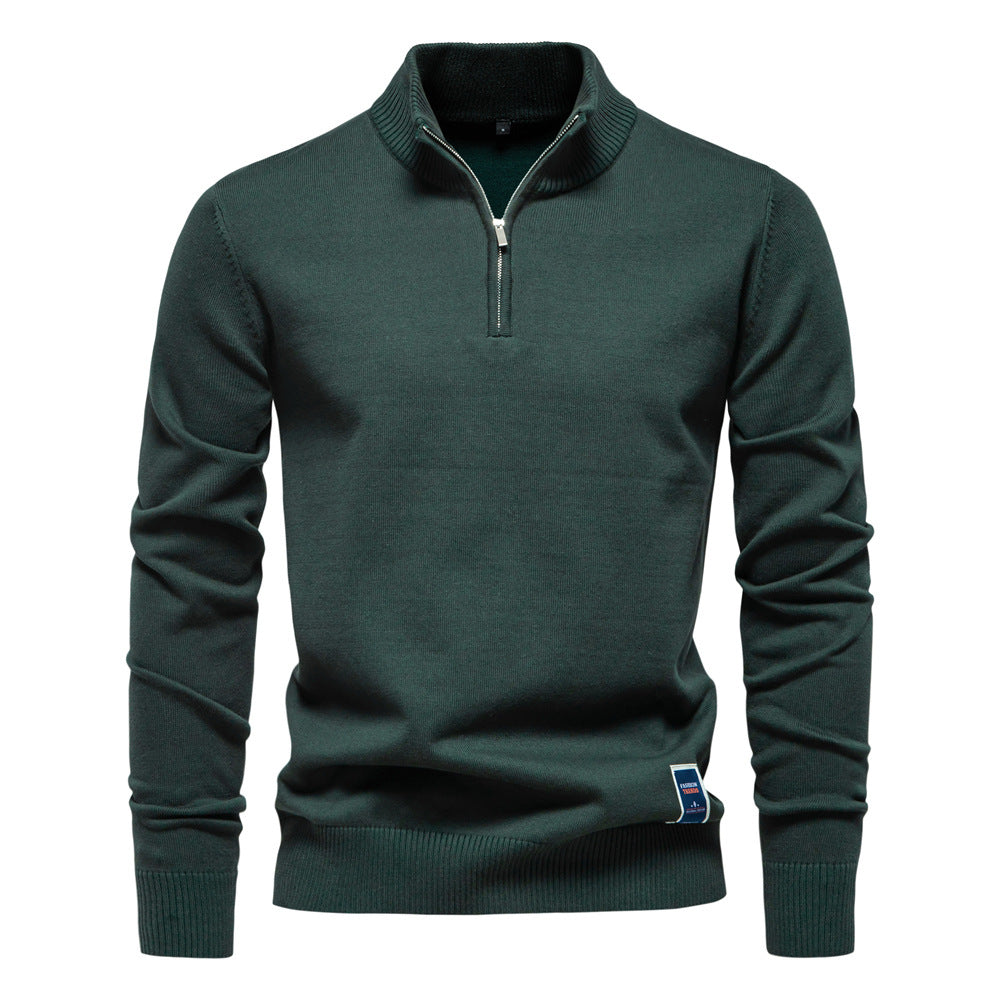 Classic Half-Zip Knit Sweater