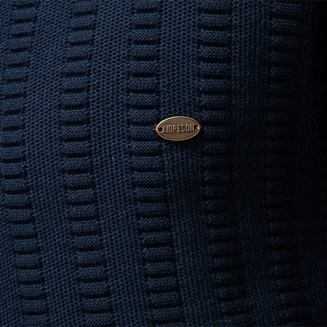 Men’s Striped Half-Zip Sweater