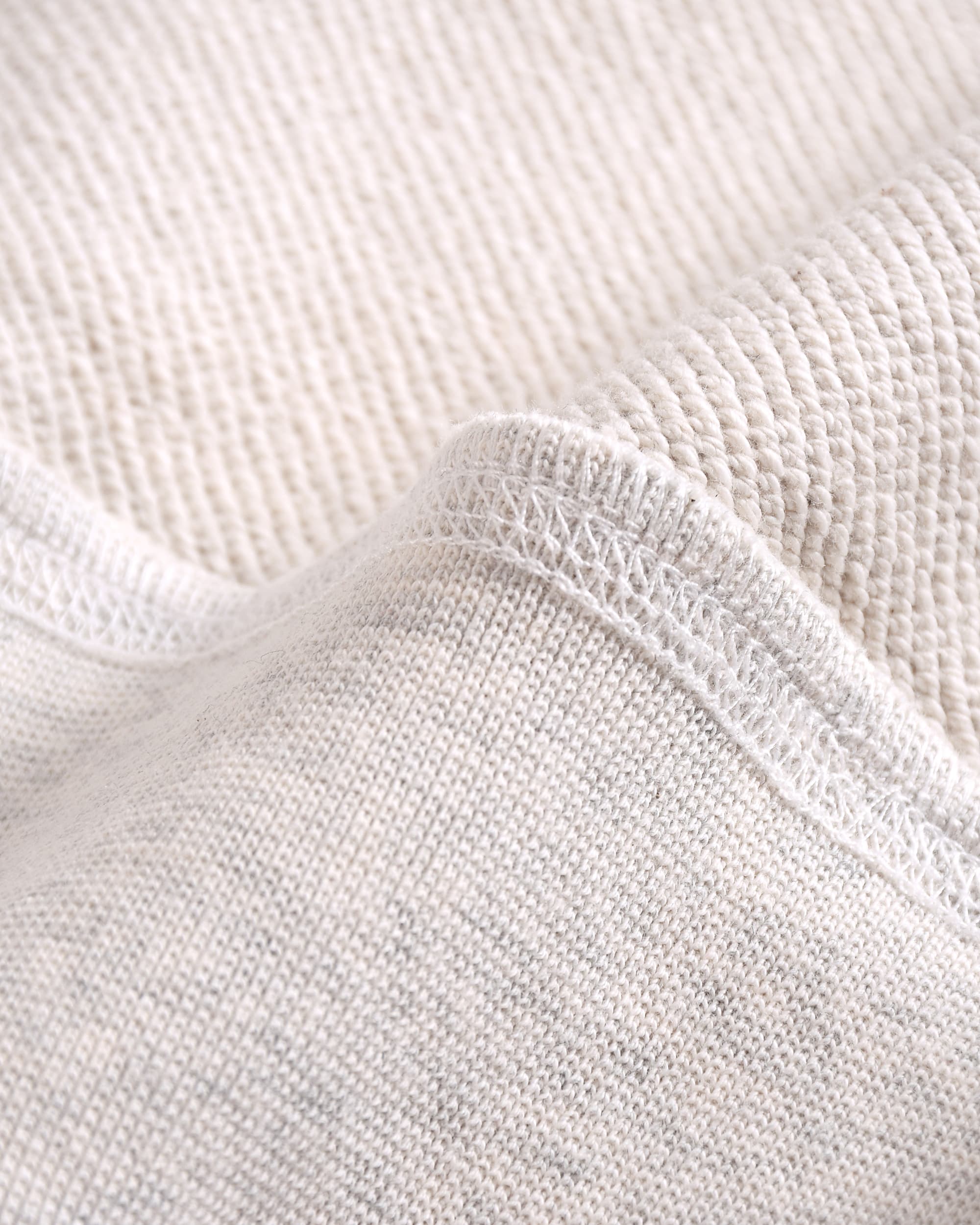 470g Ivory Gray Oversized Crewneck Sweatshirt