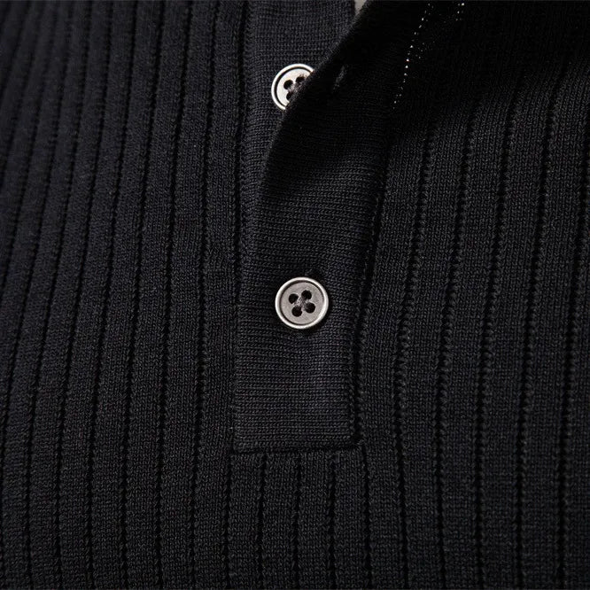 Men’s Henley Knit Sweater