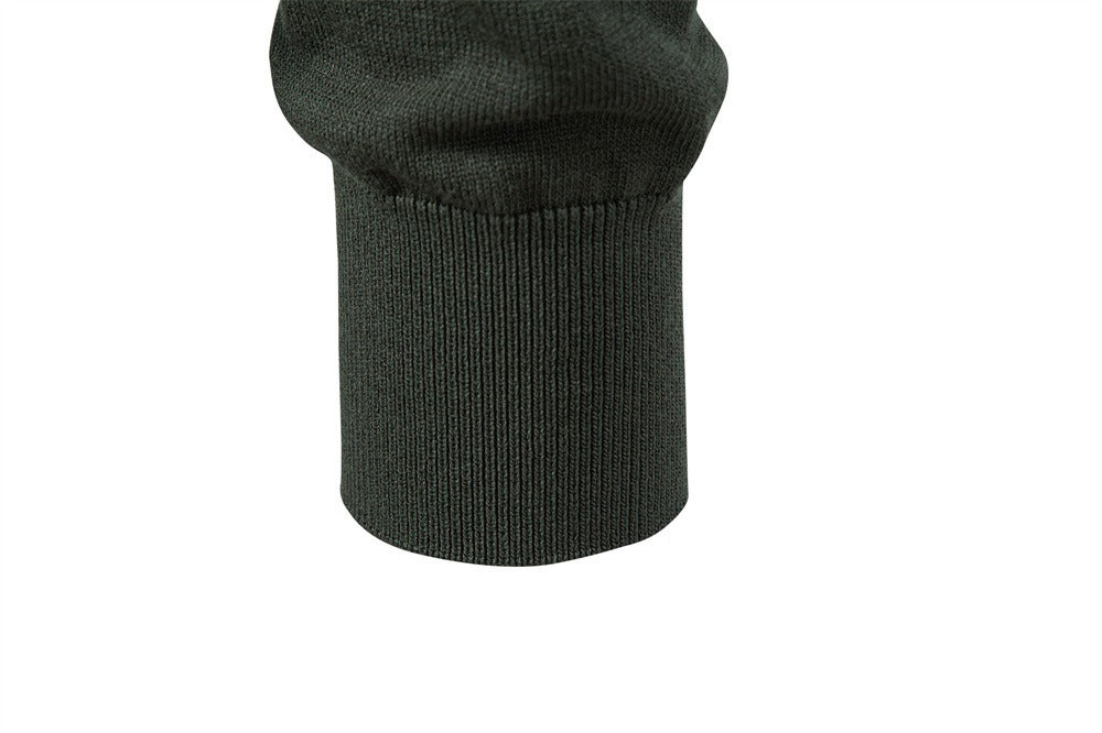 Men’s Jacquard V-Neck Knit Sweater