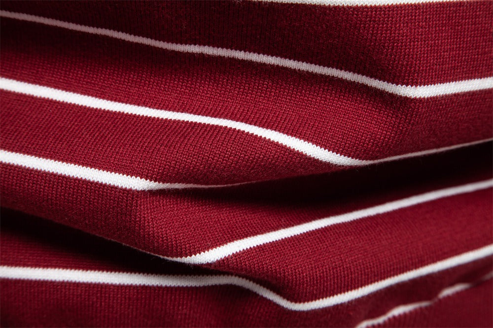 Classic Striped Crewneck Knit Sweater