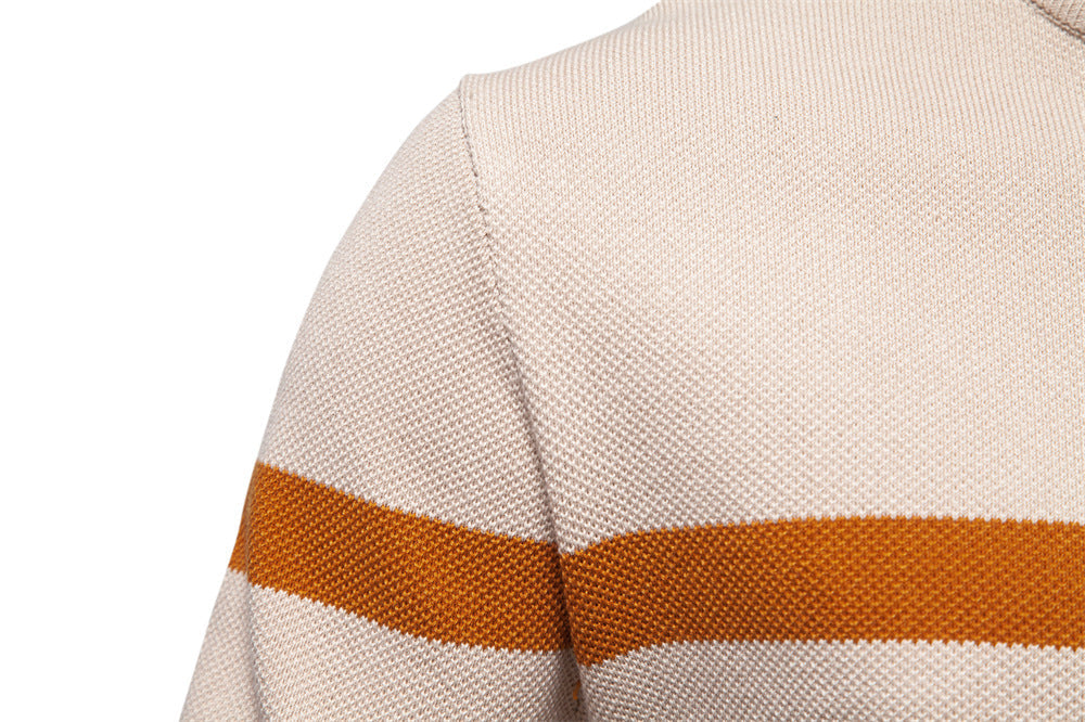 Classic Colorblock Half-Zip Sweater