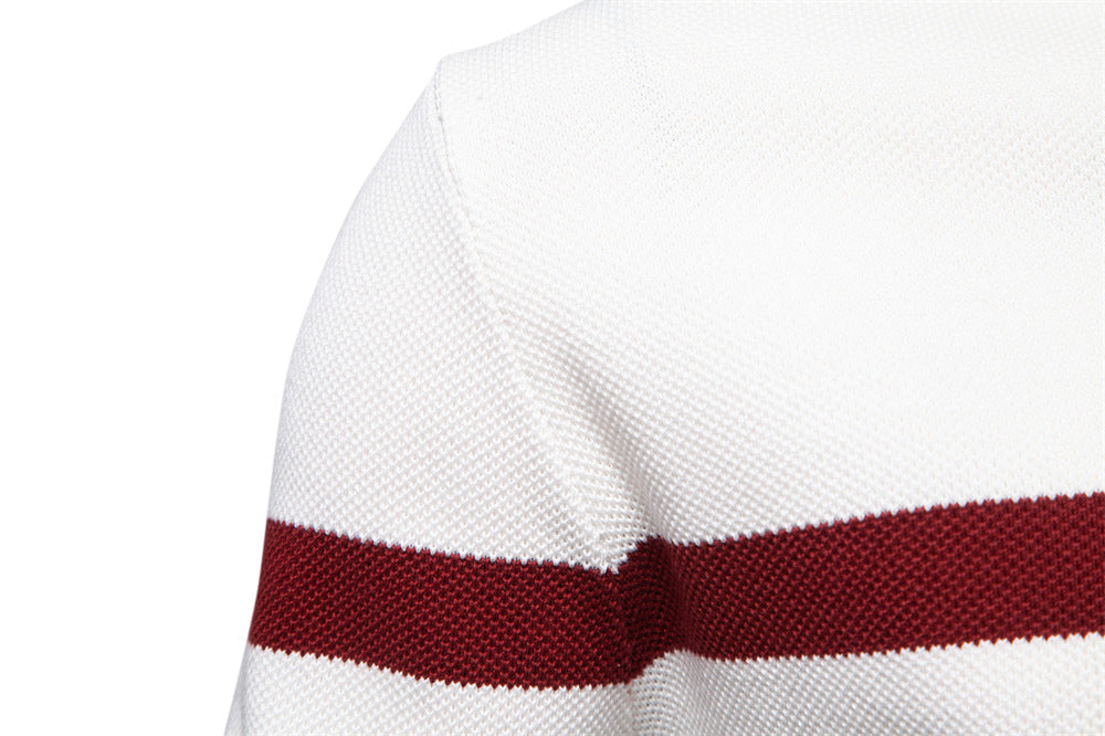 Classic Colorblock Half-Zip Sweater