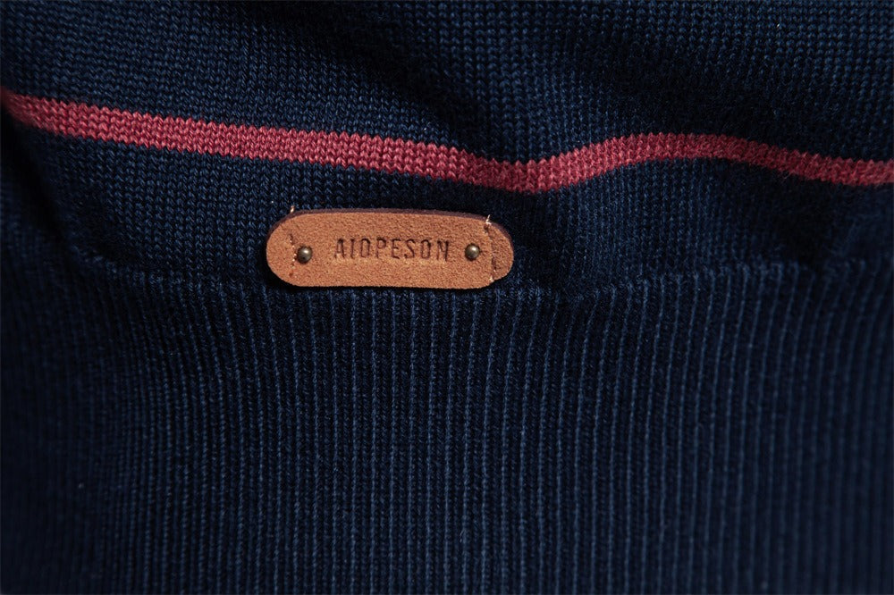 Classic Striped Crewneck Knit Sweater