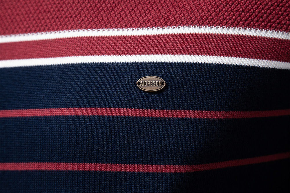 Classic Striped Crewneck Knit Sweater