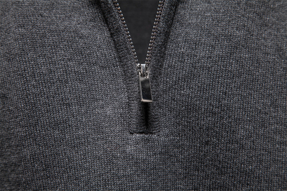 Classic Half-Zip Knit Sweater