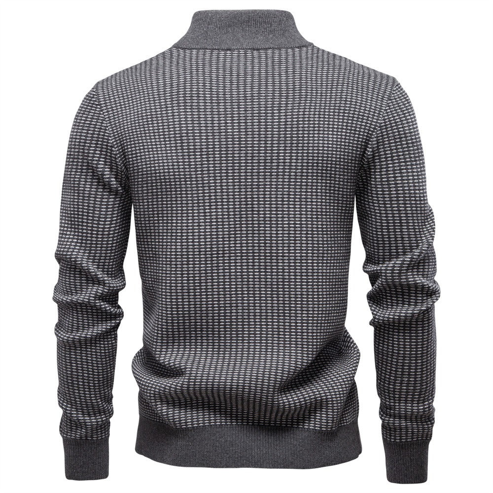 Men’s Stand Collar Sweater
