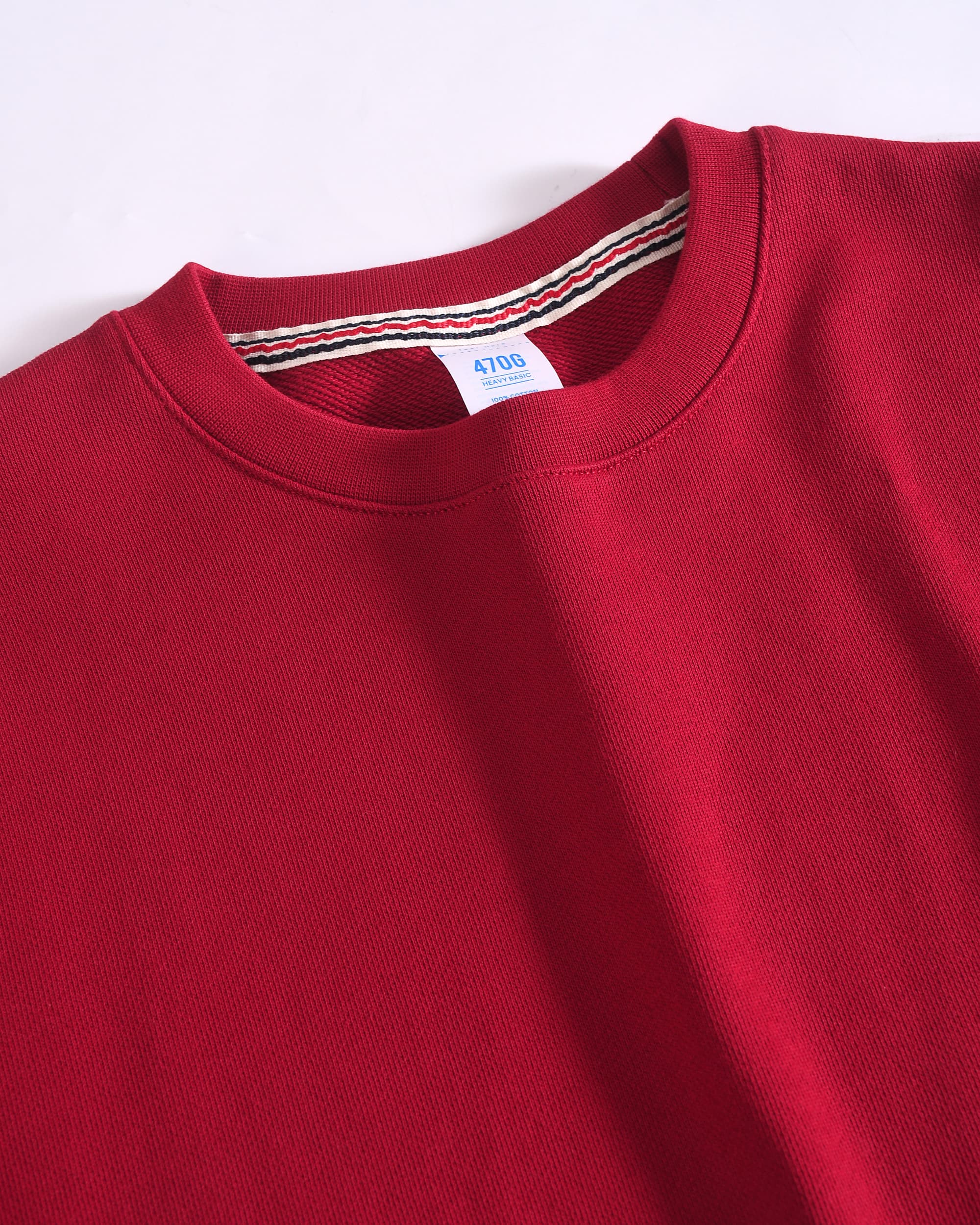 470g Red Crewneck Sweatshirt