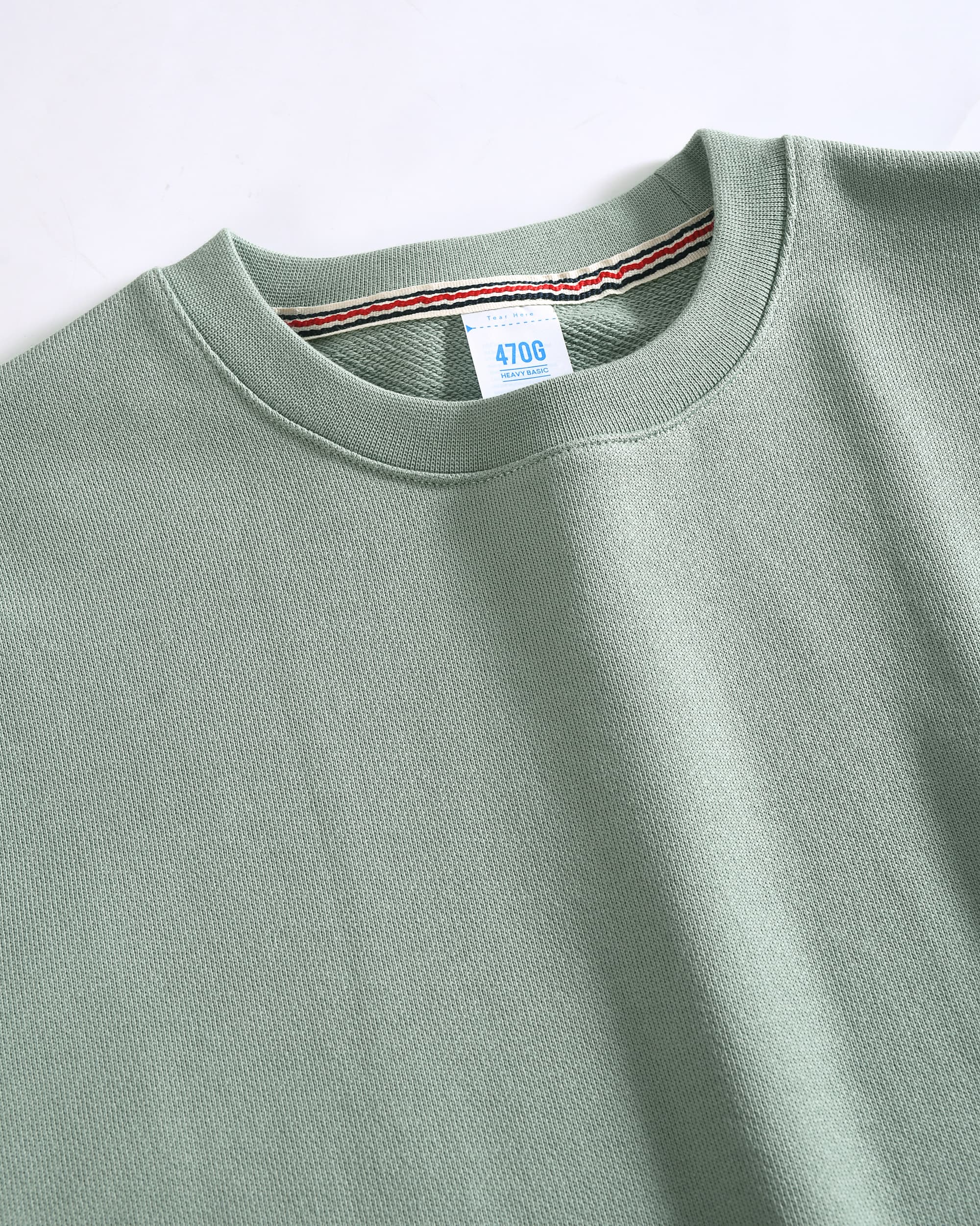 470g Mint Green Crewneck Sweatshirt