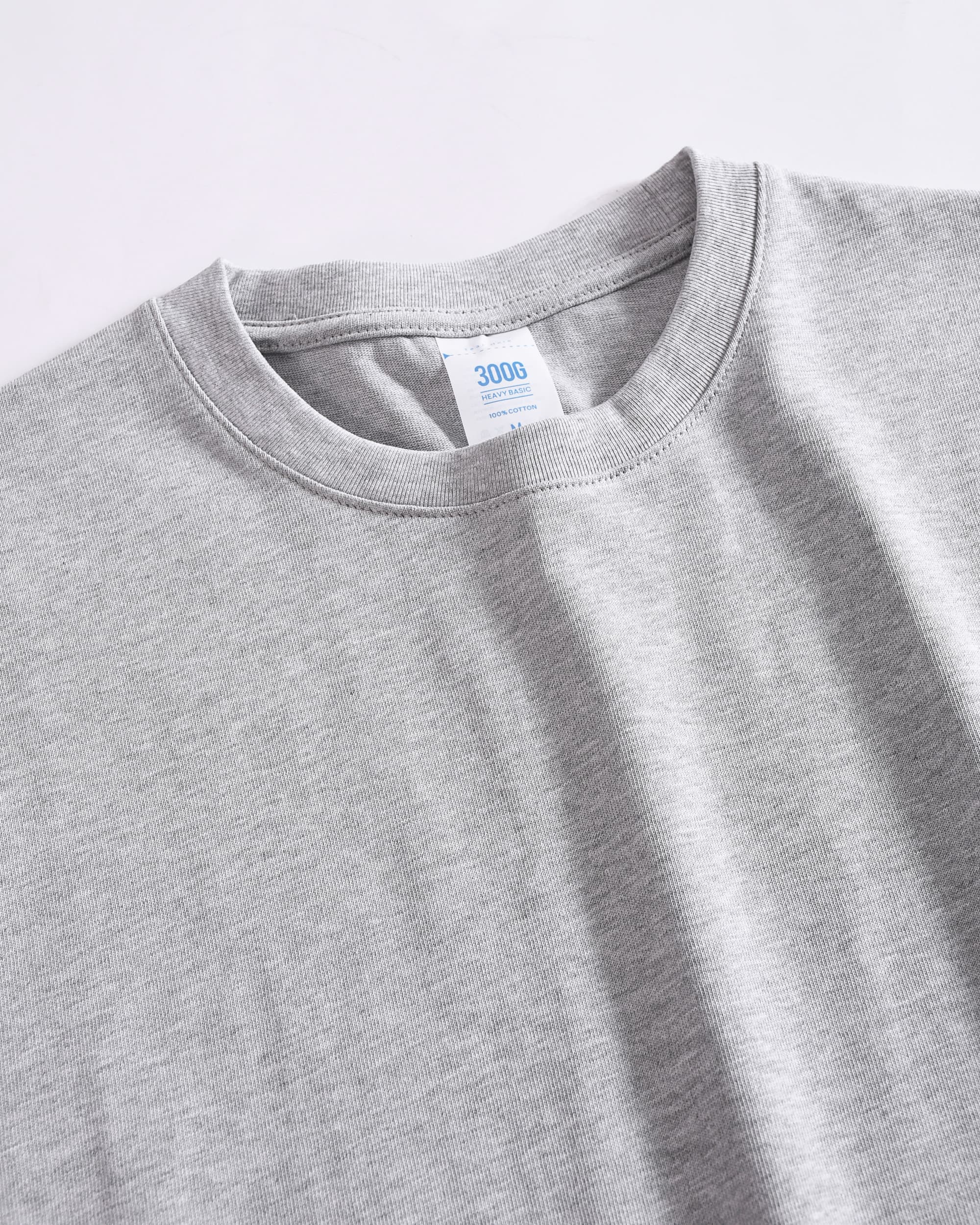 Light Gray Oversized Cotton T-Shirt