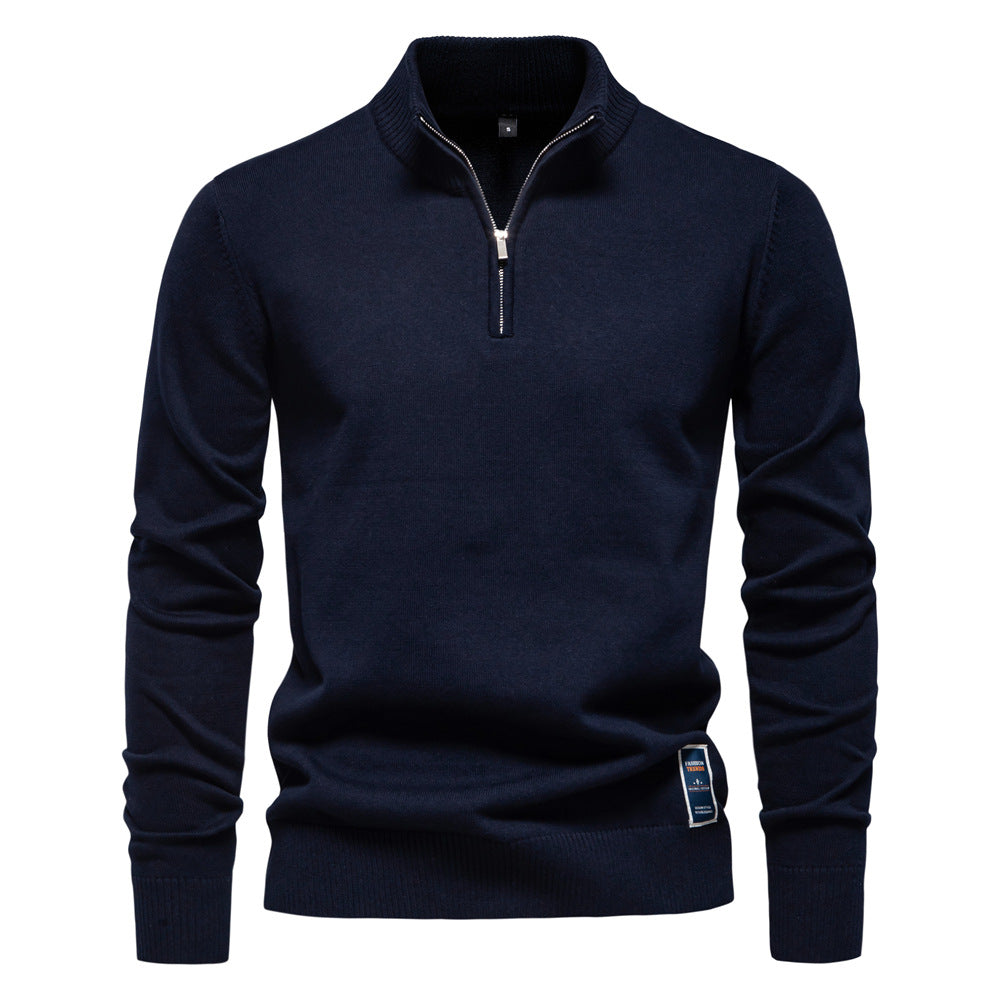 Classic Half-Zip Knit Sweater