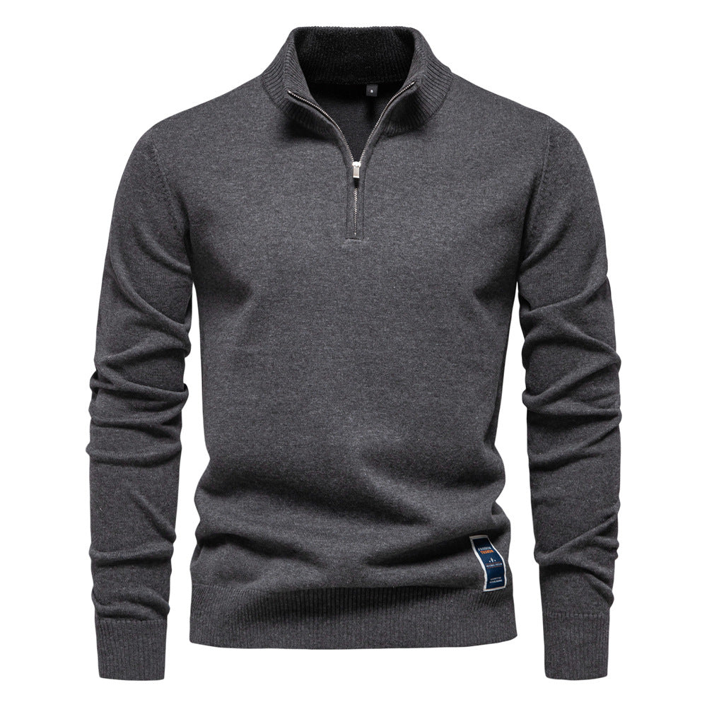 Classic Half-Zip Knit Sweater