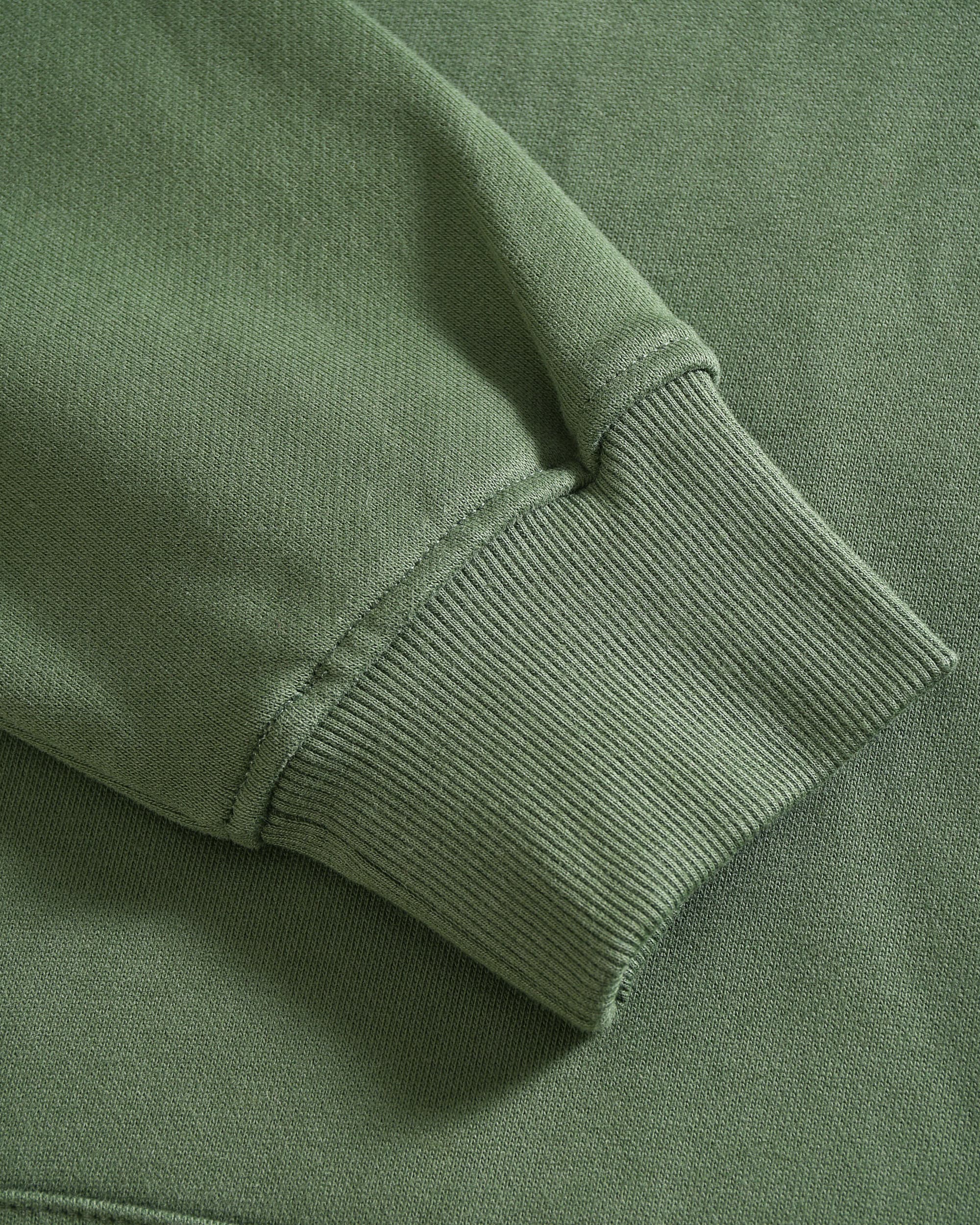 Moss Green Oversized Fleece Hoodie