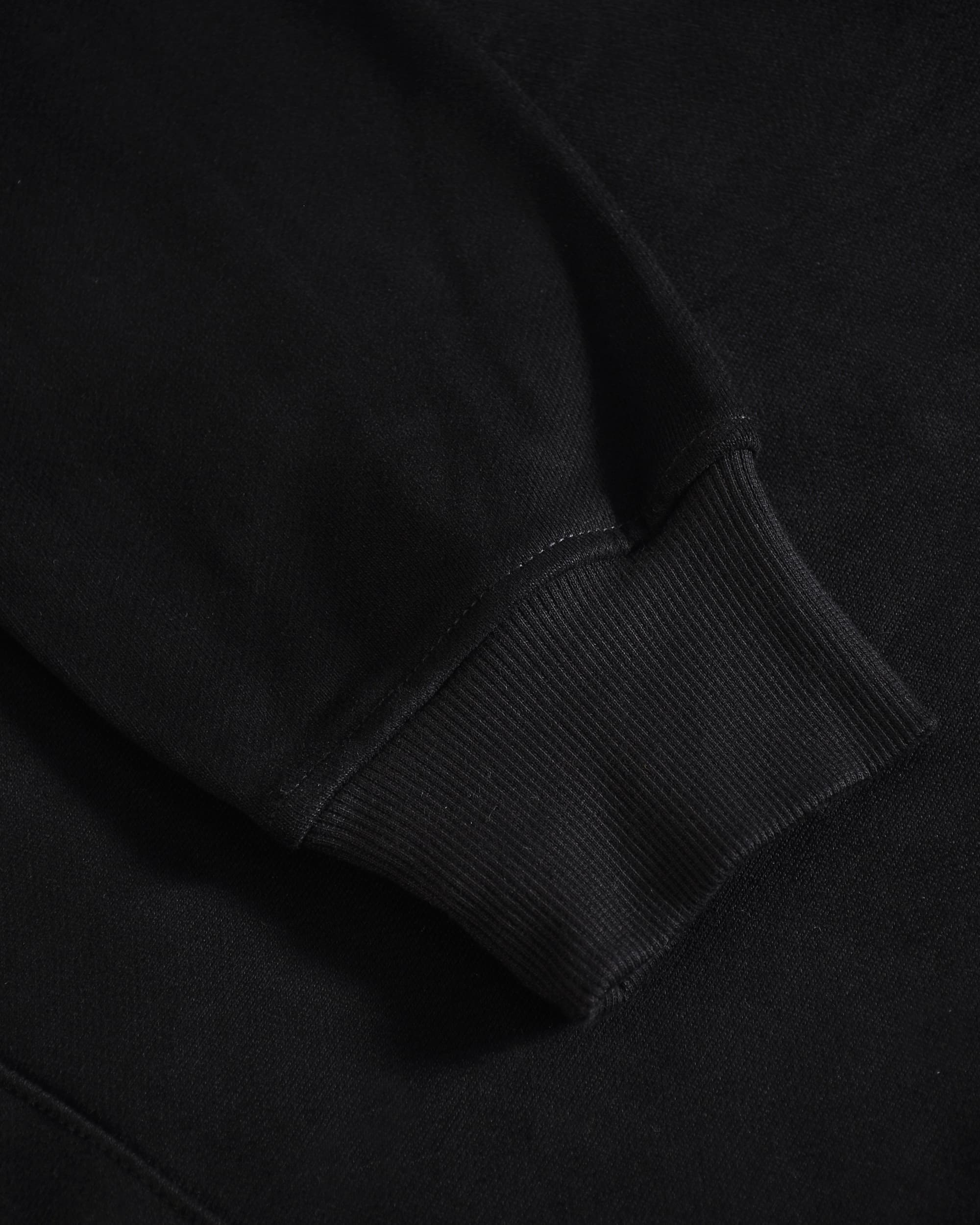 Black Oversized Travel Essentials Hoodie