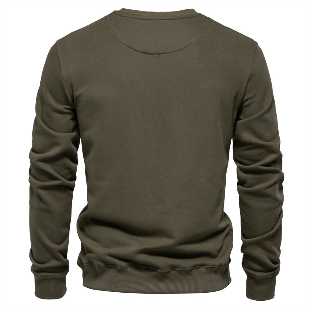 Solid Crewneck Sweatshirt
