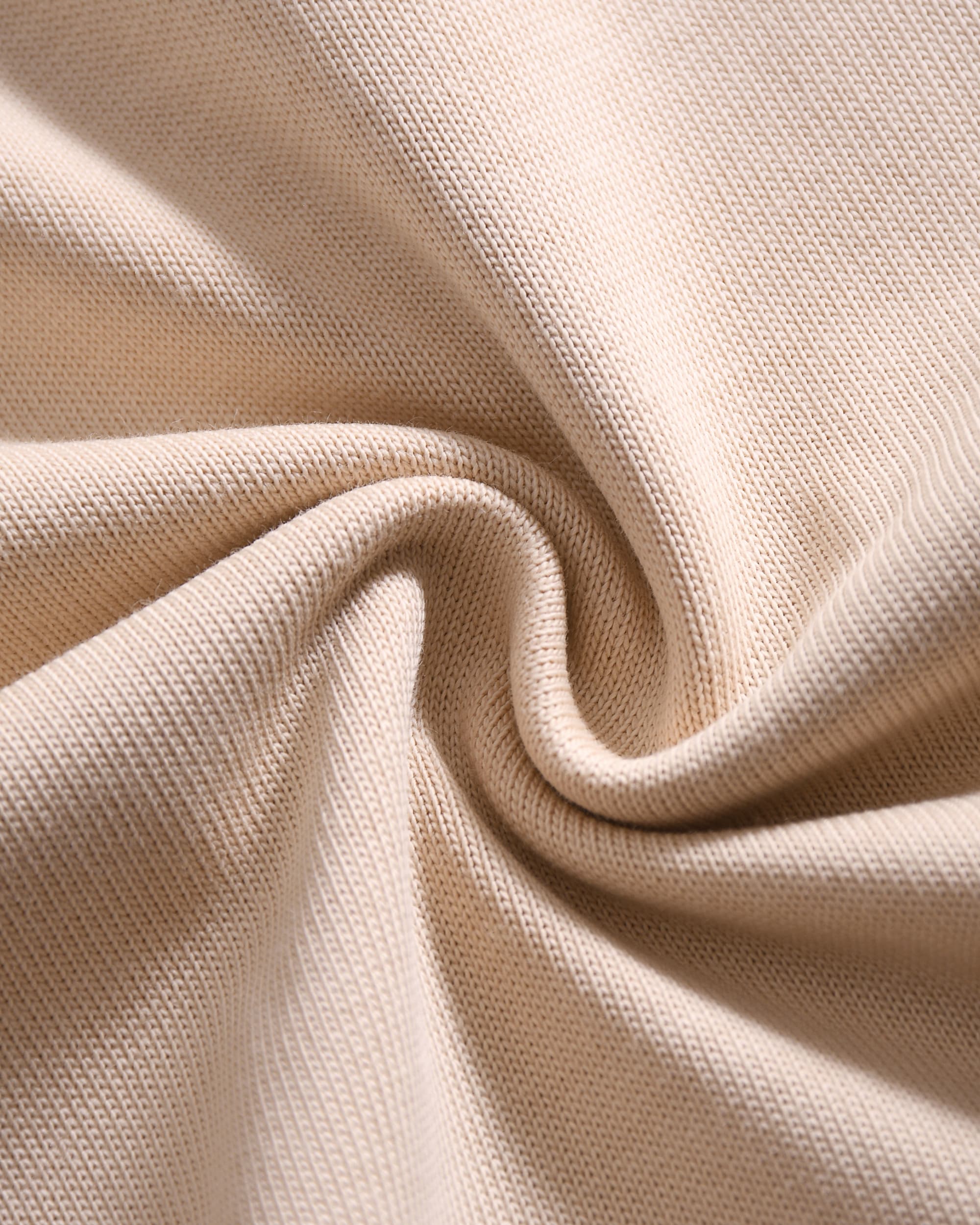 Light Cream Oversized Cotton T-Shirt