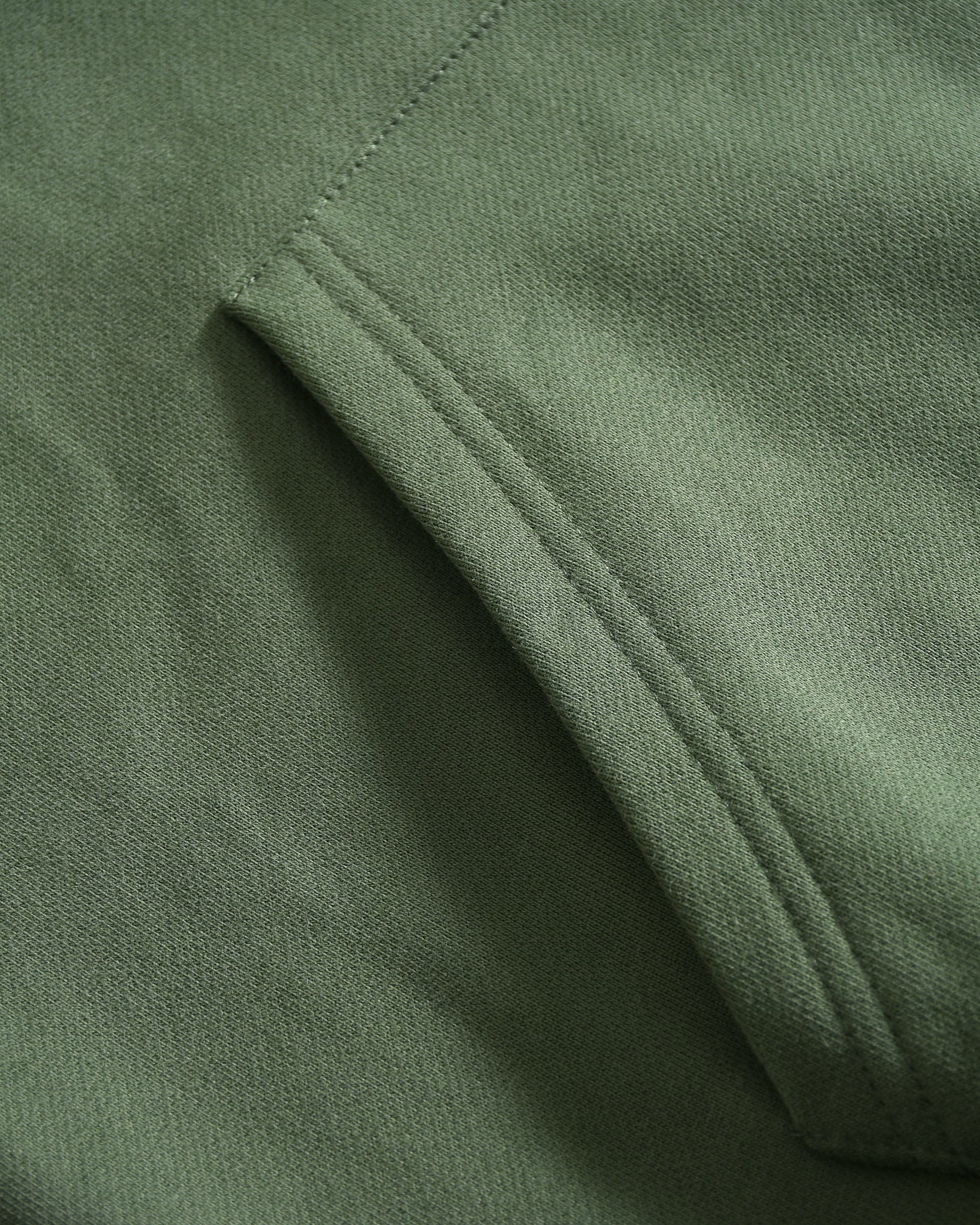 Moss Green Oversized Fleece Hoodie