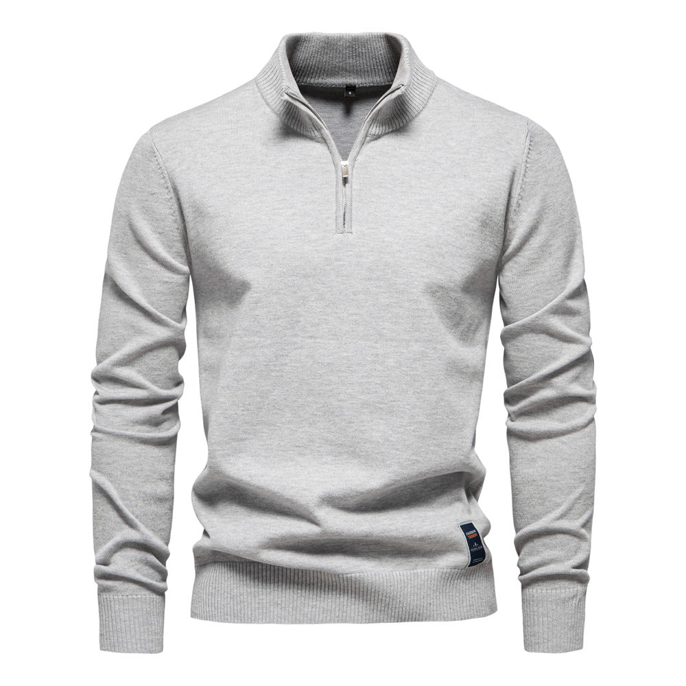 Classic Half-Zip Knit Sweater