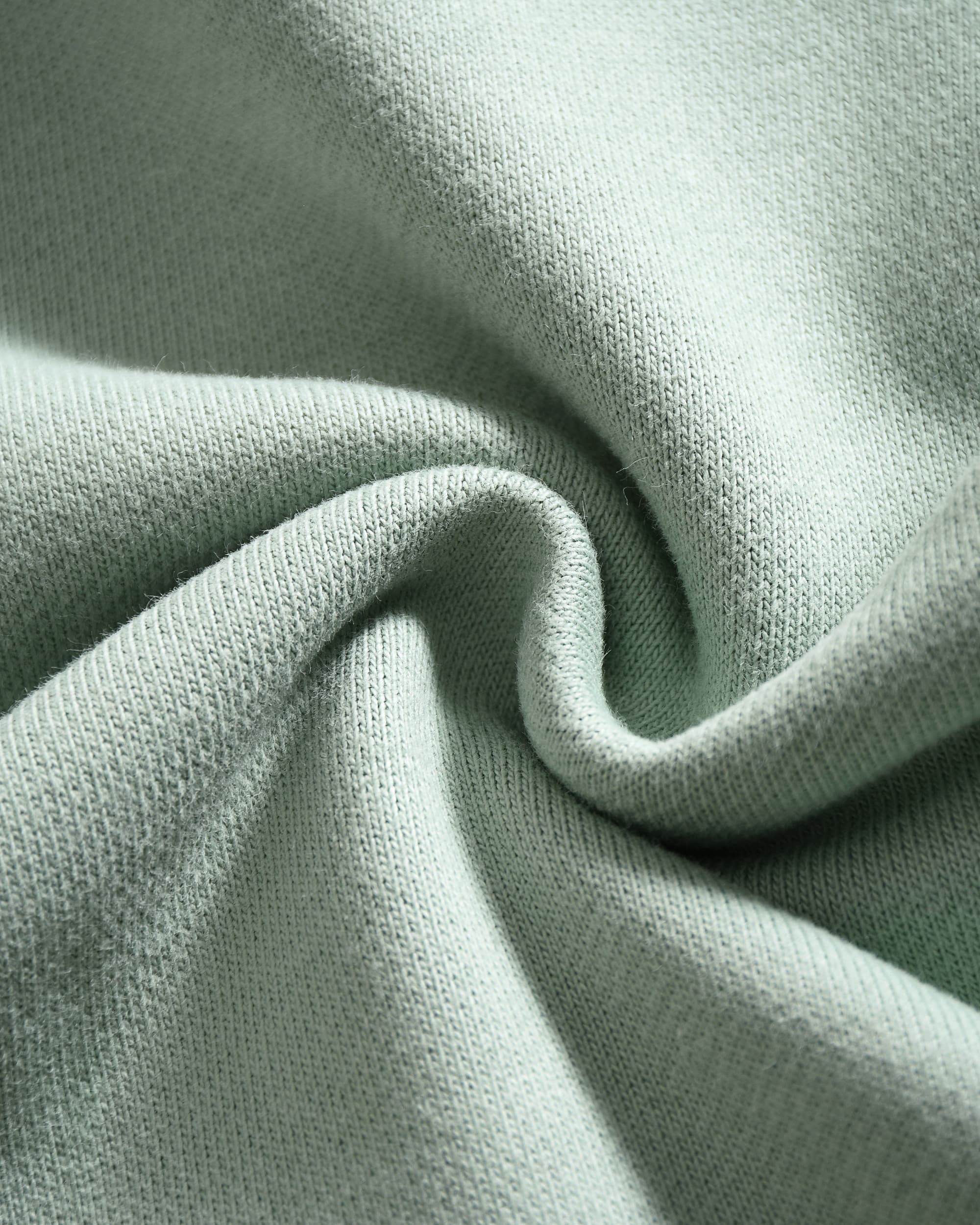 Mint Green Weighted Cotton Hoodie