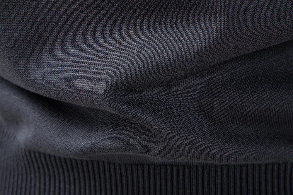 Jacquard V-Neck Knit Sweater
