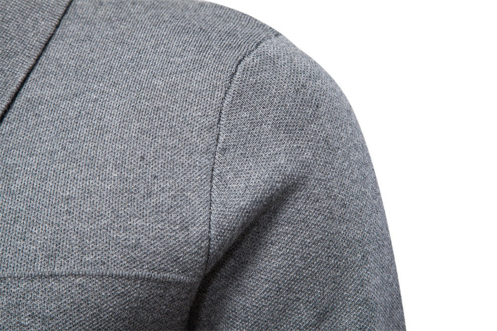 Men’s Zip-Up Knit Cardigan sweater