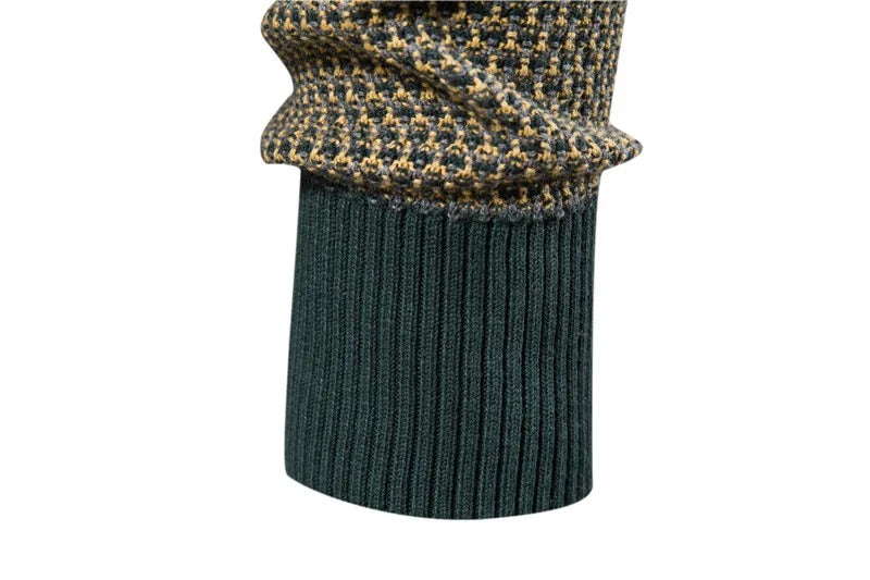 Stretch Knit Crewneck Sweater