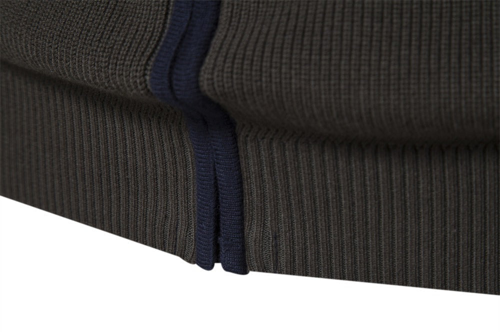 Zip-Up Knit Cardigan