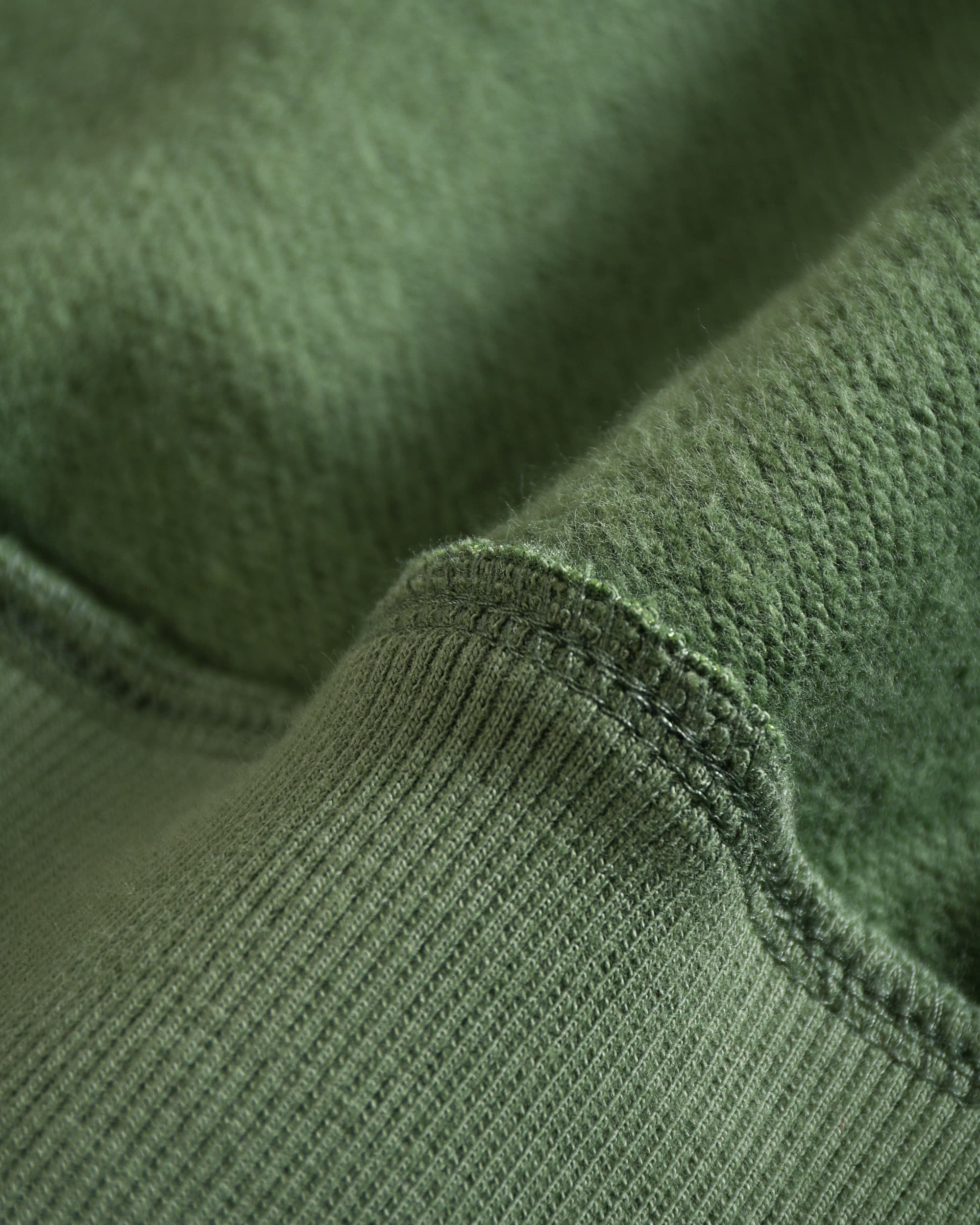Moss Green Oversized Fleece Hoodie