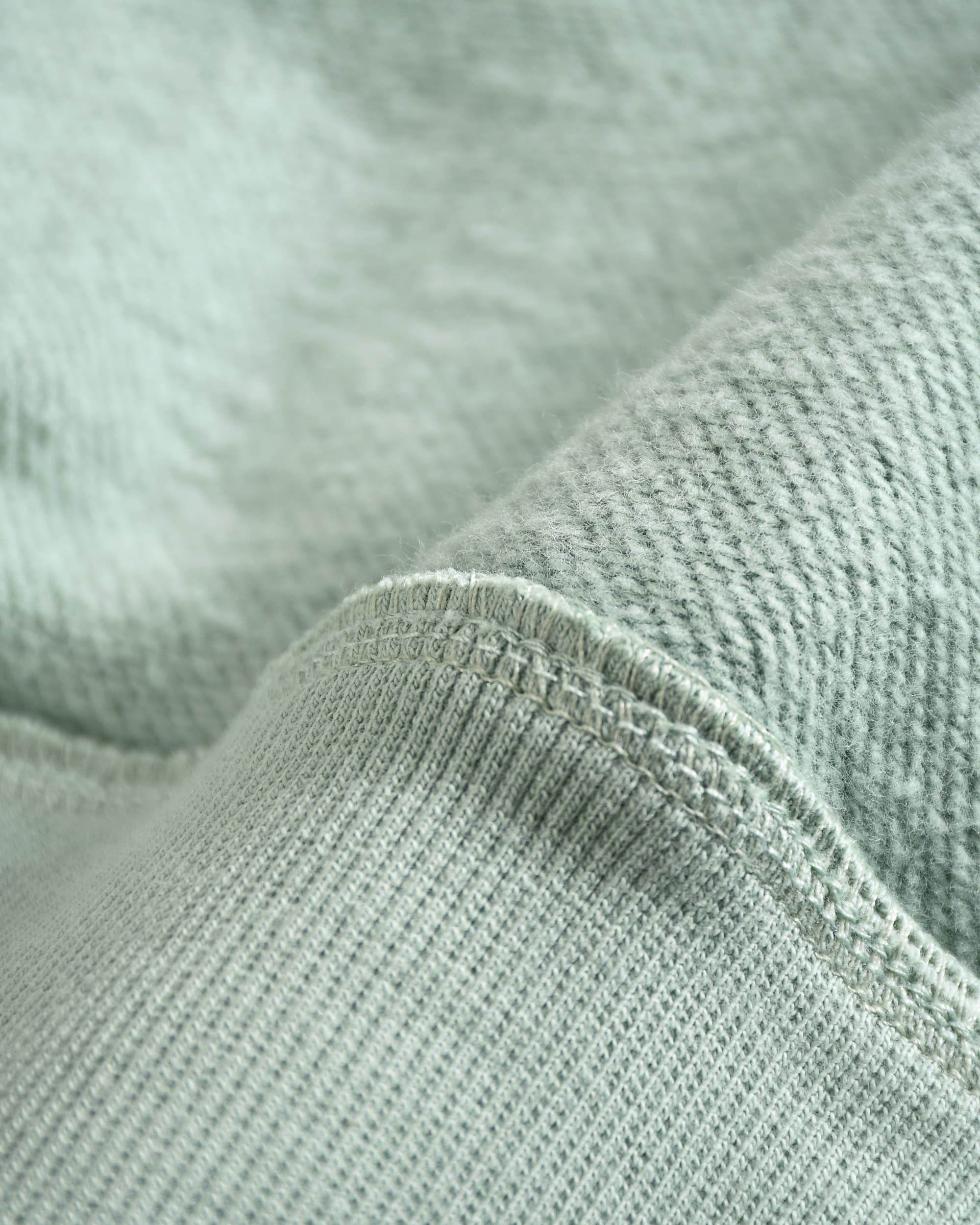 Mint Green Weighted Cotton Hoodie