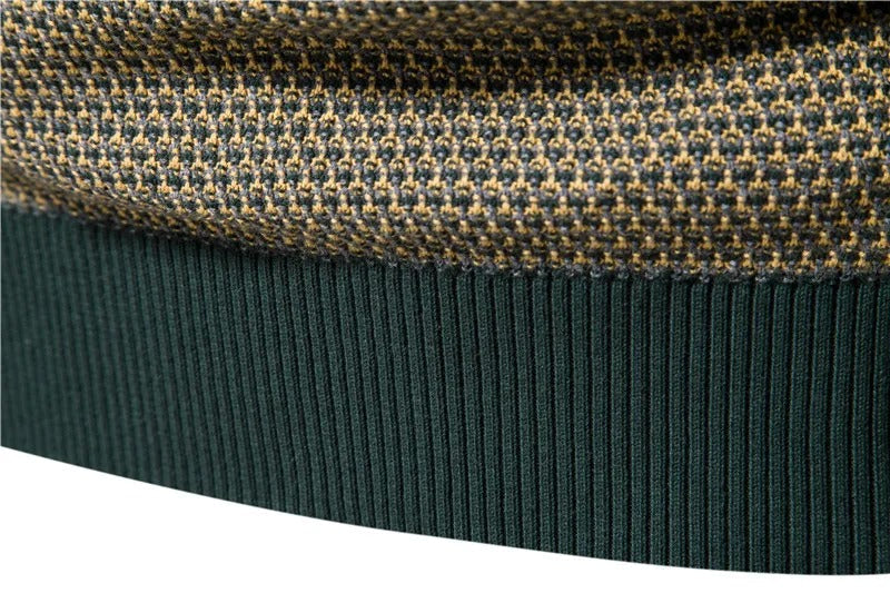 Stretch Knit Crewneck Sweater
