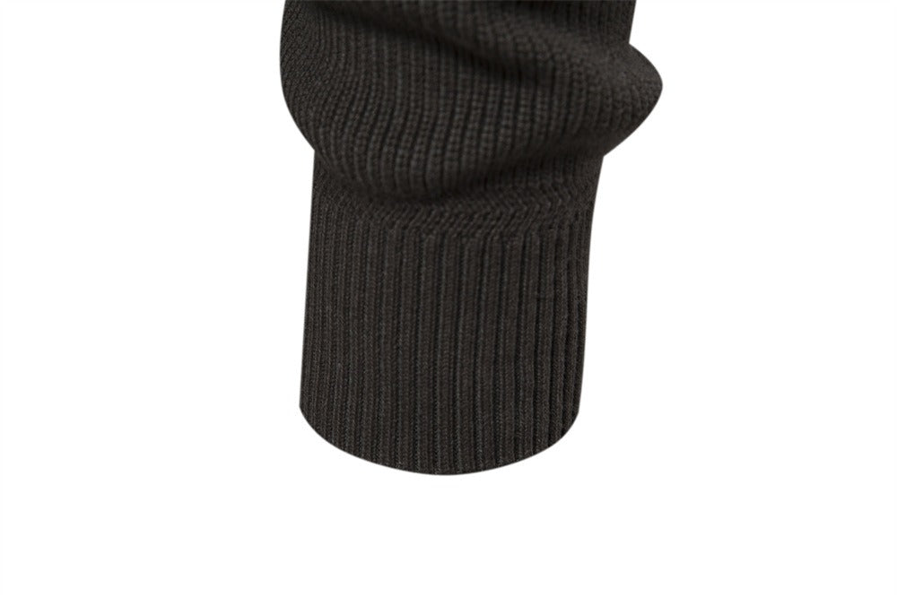 Zip-Up Knit Cardigan