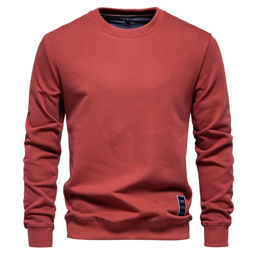 Solid Crewneck Sweatshirt