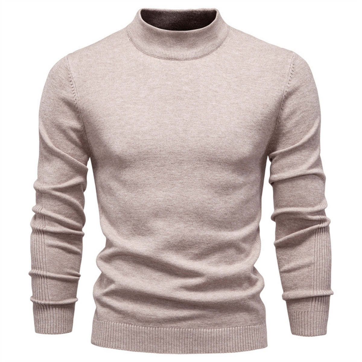 Men’s Classic Mock Neck Knit Sweater