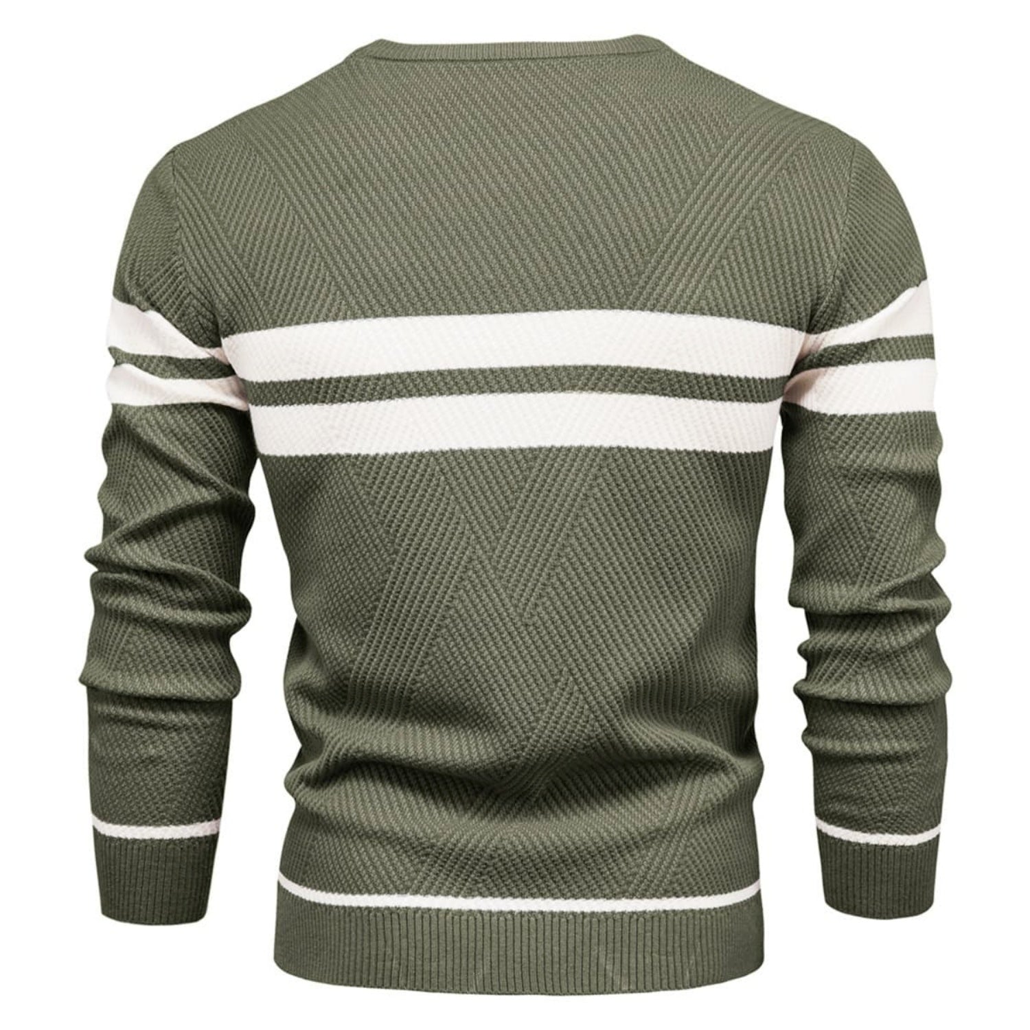 Men's Stripe Crewneck Sweater Pullover
