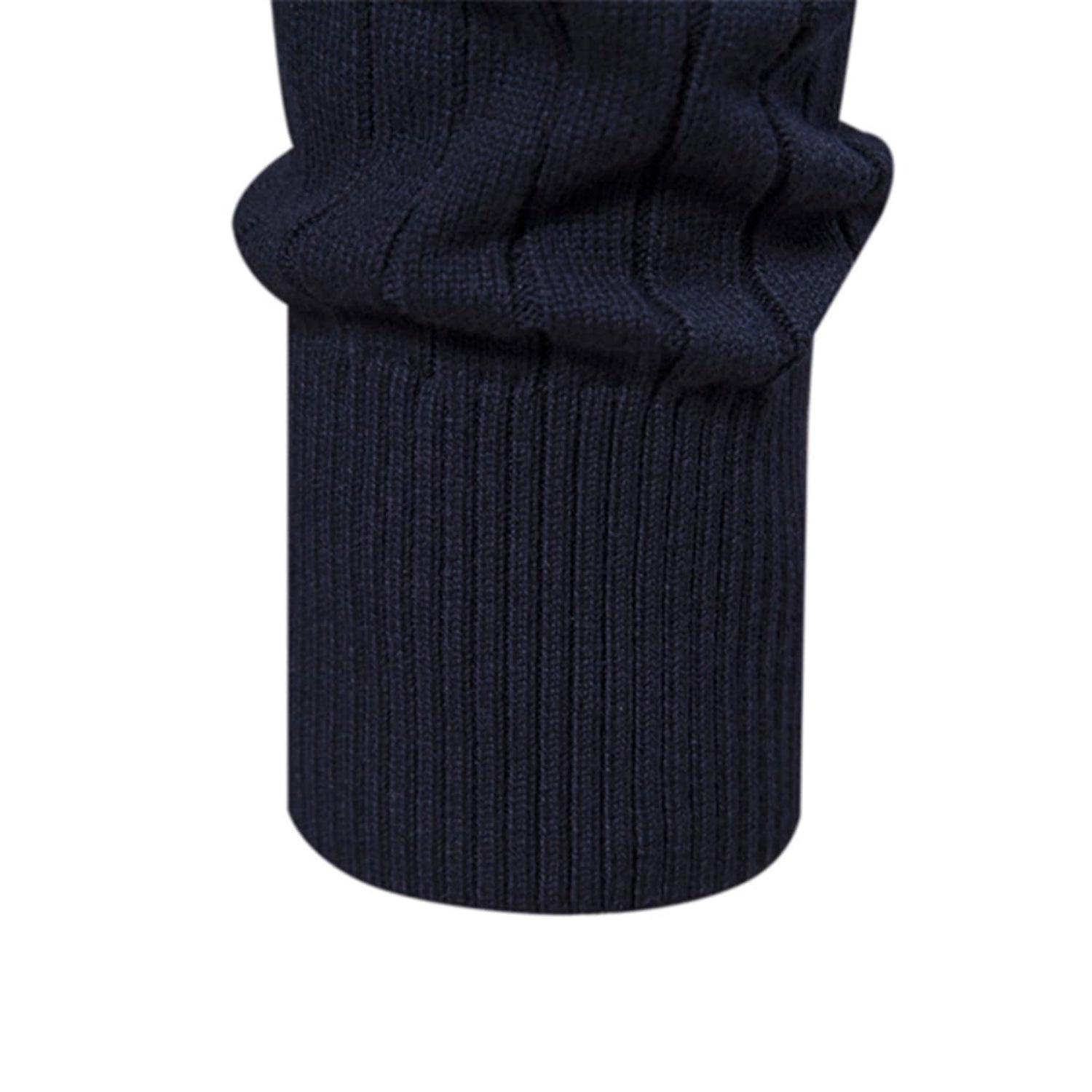 Men’s Half-Zip Striped Knit Sweater