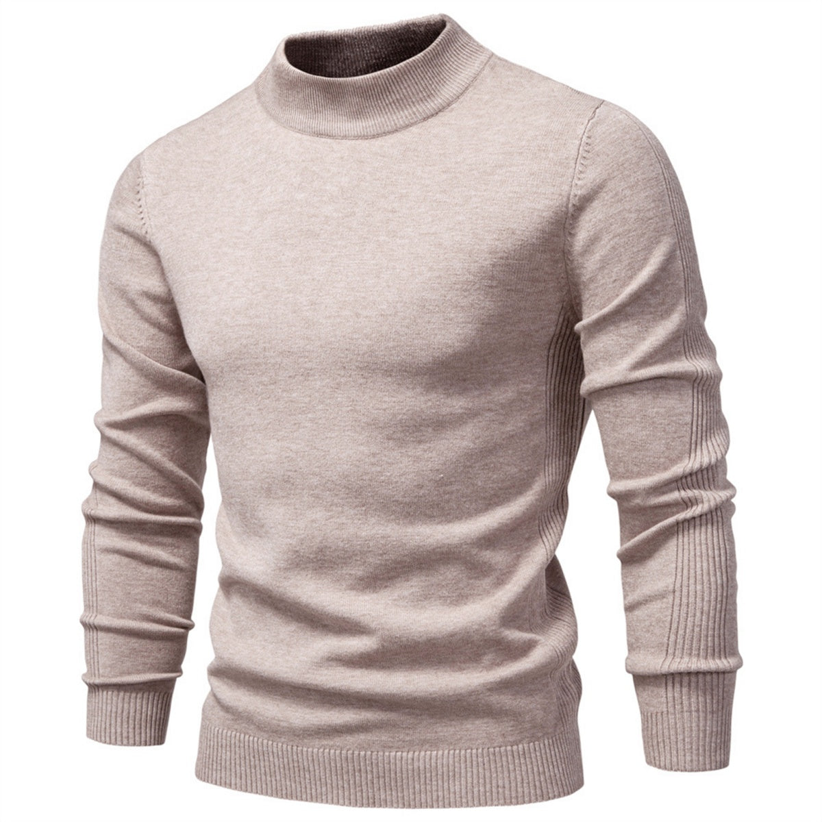 Men’s Classic Mock Neck Knit Sweater