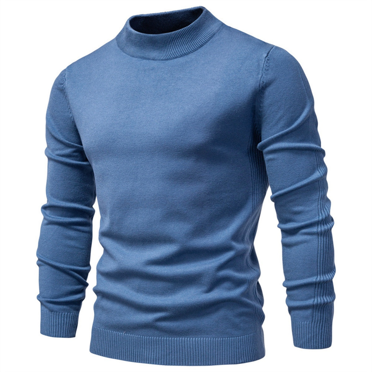 Men’s Classic Mock Neck Knit Sweater