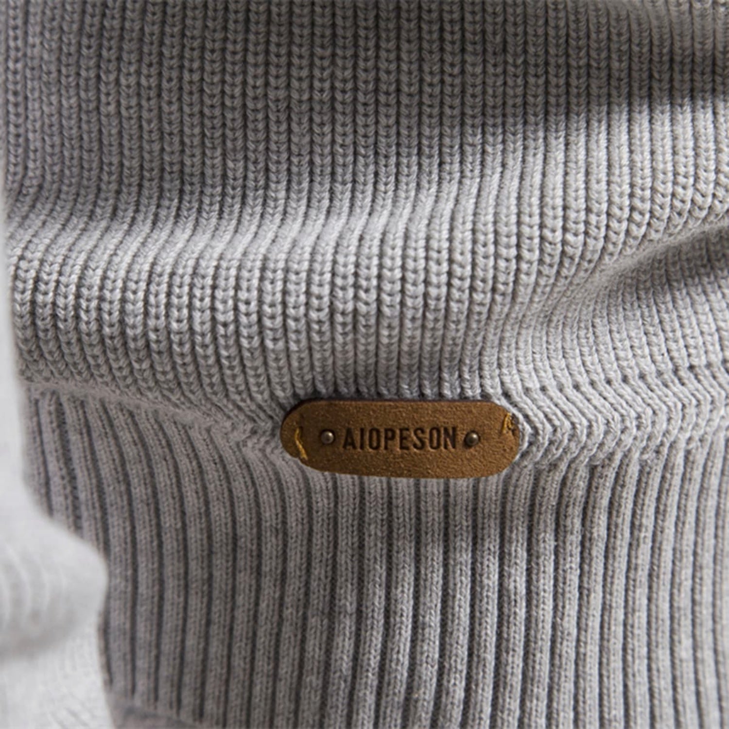 Men's Half-Zip Collar Cotton Sweater