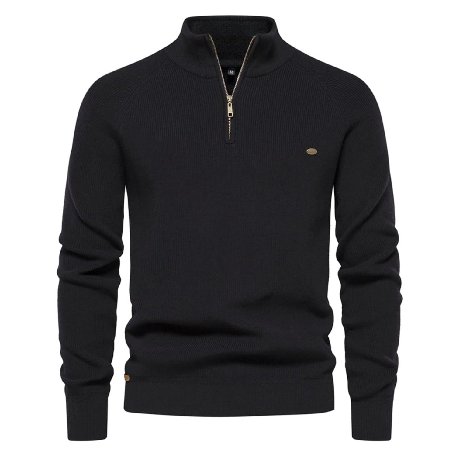 Men's Half-Zip Collar Cotton Sweater