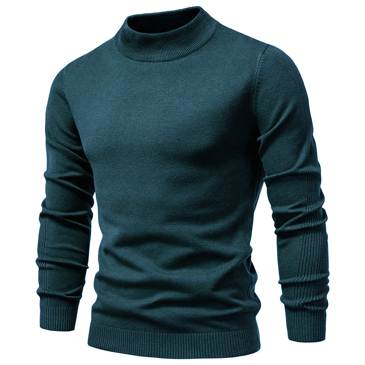 Men’s Classic Mock Neck Knit Sweater