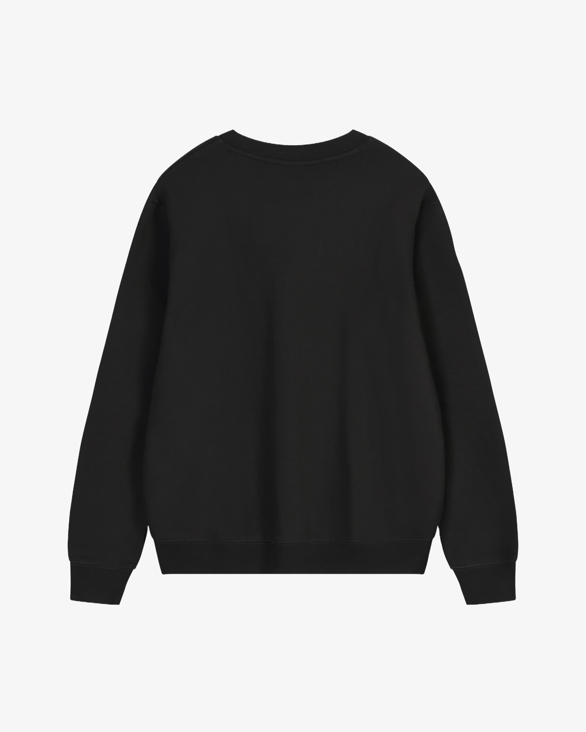 470g Black Crewneck Sweatshirt