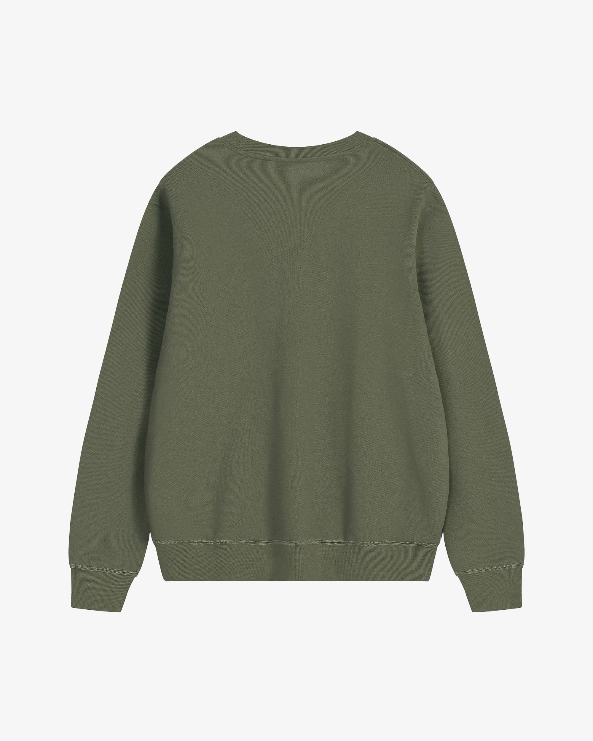 470g Olive Green Crewneck Sweatshirt